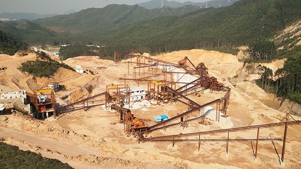 江门盛富石场俯视图 江门盛富石场俯视图