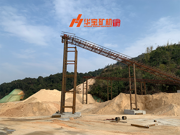 三级筛分出成品堆场