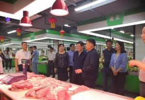 合肥市领导参观指导海恒智慧菜市场